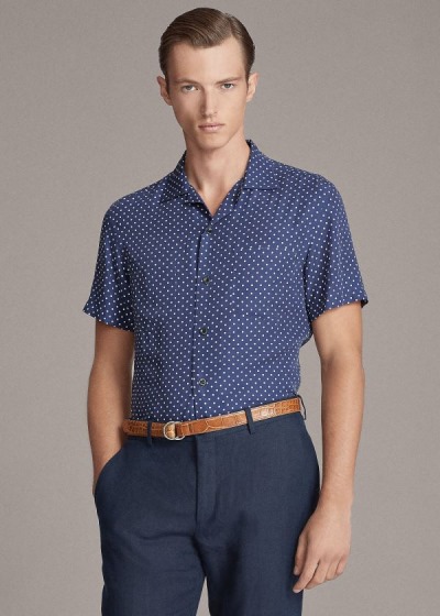 Men's Ralph Lauren Polka-Dot-Print Shirts | 619374ALY